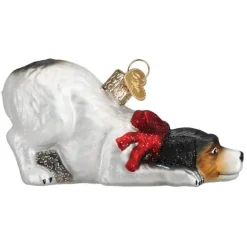 Store Old World Christmas Norman Rockwell Signature Dog Ornament -