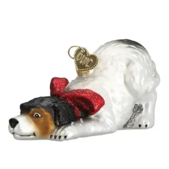 Store Old World Christmas Norman Rockwell Signature Dog Ornament -