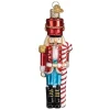 New Old World Christmas Nutcracker Peppermint Ornament -