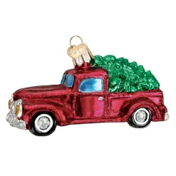Outlet Old Truck With Tree Ornament - Transportation
