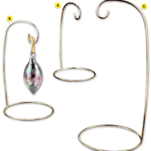 Cheap Ornament Stand - Assorted Brass Wire Single Stands Ornament Stands & Hooks