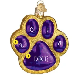 Cheap Old World Christmas Paw Print Ornament -