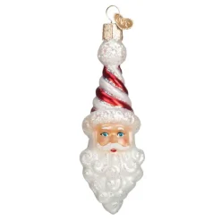 Shop Old World Christmas Peppermint Twist Santa Ornament -