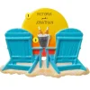Clearance PolarX Personalized Adirondack Chairs Ornament