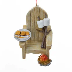 Flash Sale Kurt Adler Personalized Adirondack Chair With S'Mores Ornament