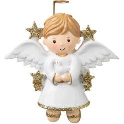 Best Personalized Angel Boy With Dove Ornament Angels & Religious