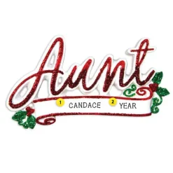 Outlet Personalized Aunt Ornament Family Members