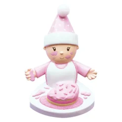 Cheap Personalized Baby Girl With Birthday Cake Ornament Milestones & Special Occasions