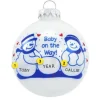 Hot Personalized Baby On The Way Ornament Expecting & New Family