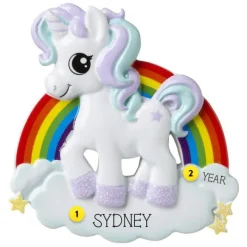 Discount Personalized Baby Unicorn Ornament Kids