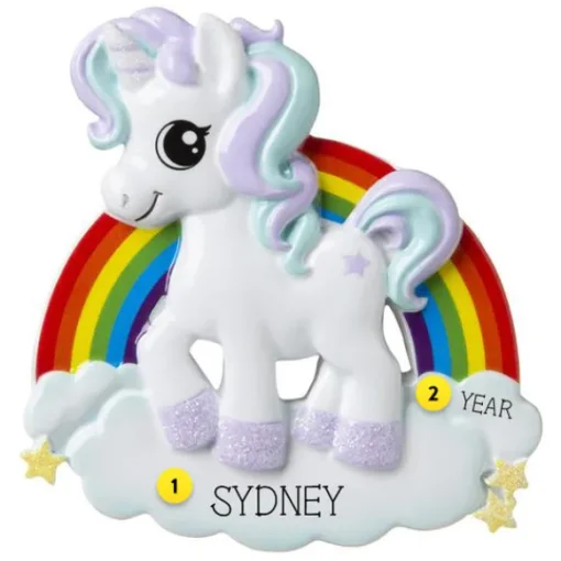 Discount Personalized Baby Unicorn Ornament Kids
