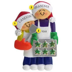 New Personalized Baking Cookies Family Of 2 Ornament Couples