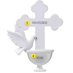 Outlet Personalized Baptism Ornament Angels & Religious