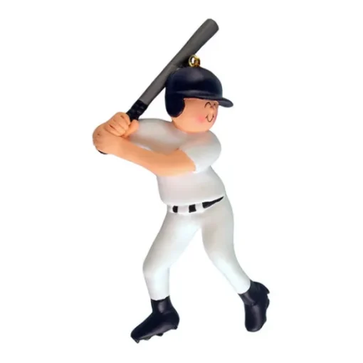 New Ornament Central Personalized Baseball Player Ornament - Male