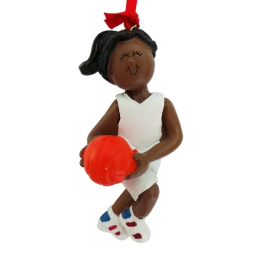 Shop Ornament Central Personalized Basketball Ornament - African-American Female