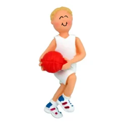 Clearance Ornament Central Personalized Basketball Ornament - Male, Blonde Hair