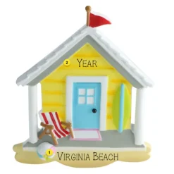 Fashion Personalized Beach House Ornament Home & Housewarming