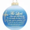 Best Sale Personalized Benediction Cross Glass Ornament Angels & Religious