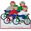 Clearance Ornament Central Personalized Bicycling Family Of 4 Ornament