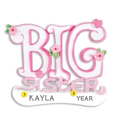 Fashion Personalized Big Sister Ornament Family Members