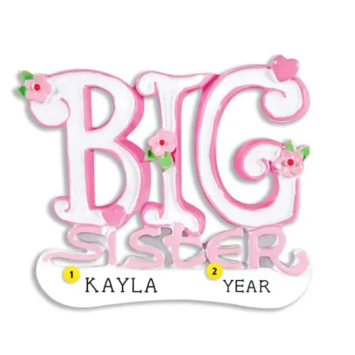 Fashion Personalized Big Sister Ornament Family Members
