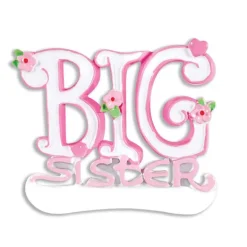 Fashion Personalized Big Sister Ornament Family Members