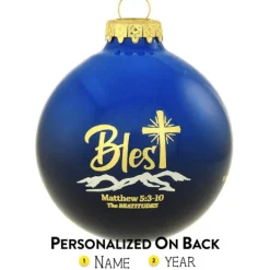 Cheap Personalized Blest Glass Bulb Ornament Angels & Religious