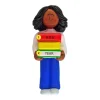 Hot Personalized Book Reader Ornament - African-American Female Hobbies & Activities