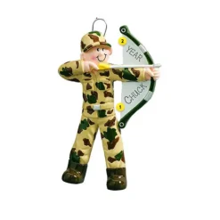 New Rudolph & Me Personalized Bow Hunter Ornament