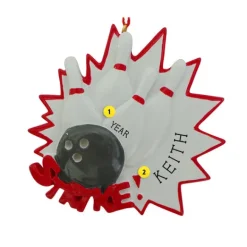 Flash Sale Rudolph & Me Personalized Bowling- Strike Ornament