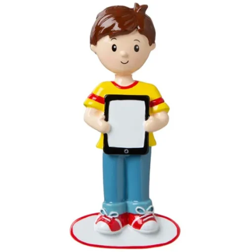 Sale Personalized Boy With Ipad/ Tablet Ornament School Days
