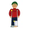 Cheap Ornament Central Personalized Broken Leg Ornament - Male