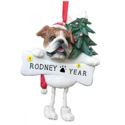 Shop E & S Imports Personalized Bulldog Dog Ornament