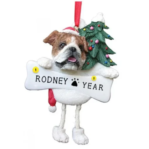 Shop E & S Imports Personalized Bulldog Dog Ornament