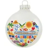Clearance Bronners Personalized Caribbean Glass Bulb Ornament