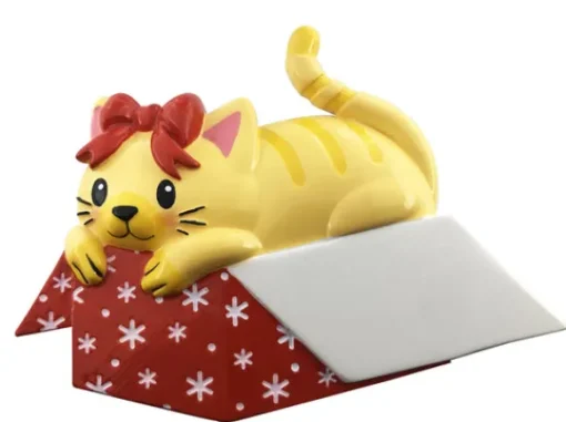 Fashion PolarX Personalized Cat In A Gift Box Ornament