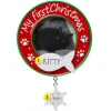 New Personalized Cat's First Christmas Picture Frame Ornament Picture Frames