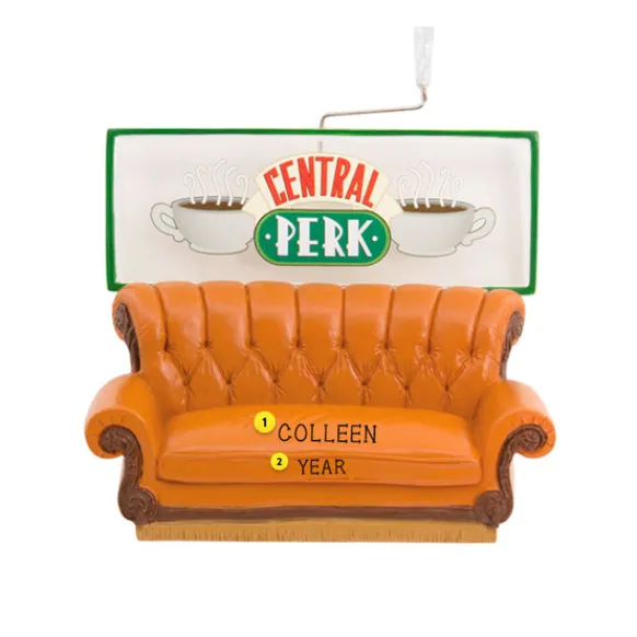 Hot Personalized Central Perk Friends™ Couch Ornament Licensed Characters
