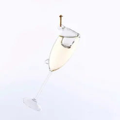 Fashion Kurt Adler Personalized Champagne Glass Ornament