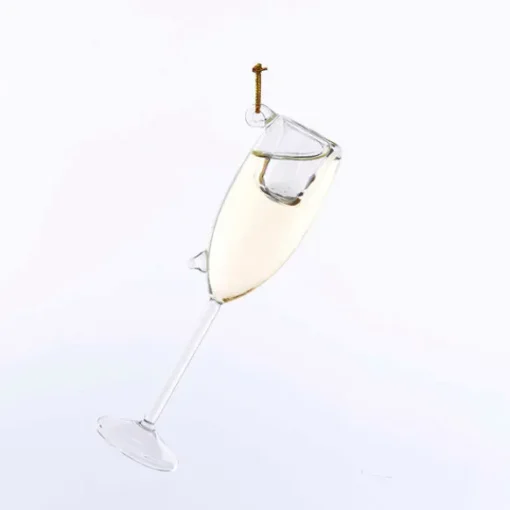 Fashion Kurt Adler Personalized Champagne Glass Ornament
