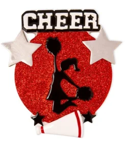Fashion PolarX Personalized Cheer Ornament - Red