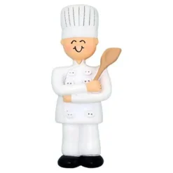 Flash Sale Ornament Central Personalized Chef Ornament - Male