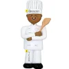 Cheap Ornament Central Personalized Chef Ornament - Male, African American