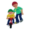Discount Personalized Child Learning To Ride A Bike Ornament - Male Adult Growing Up