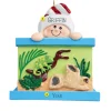 Outlet Personalized Child With Reptile Cage Ornament Kids