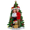 Shop Personalized Christmas Couple With Dog Ornament Couples