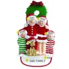 Shop Rudolph & Me Personalized Christmas Family Of 4 With Dog Ornament