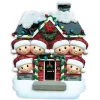 Best Sale PolarX Personalized Christmas House Family Of 6 Ornament