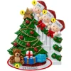 Shop PolarX Personalized Christmas Morning Family Of 3 Ornament