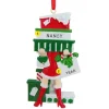 Outlet Personalized Christmas Shopper With A Pile Of Presents Ornament Hobbies & Activities